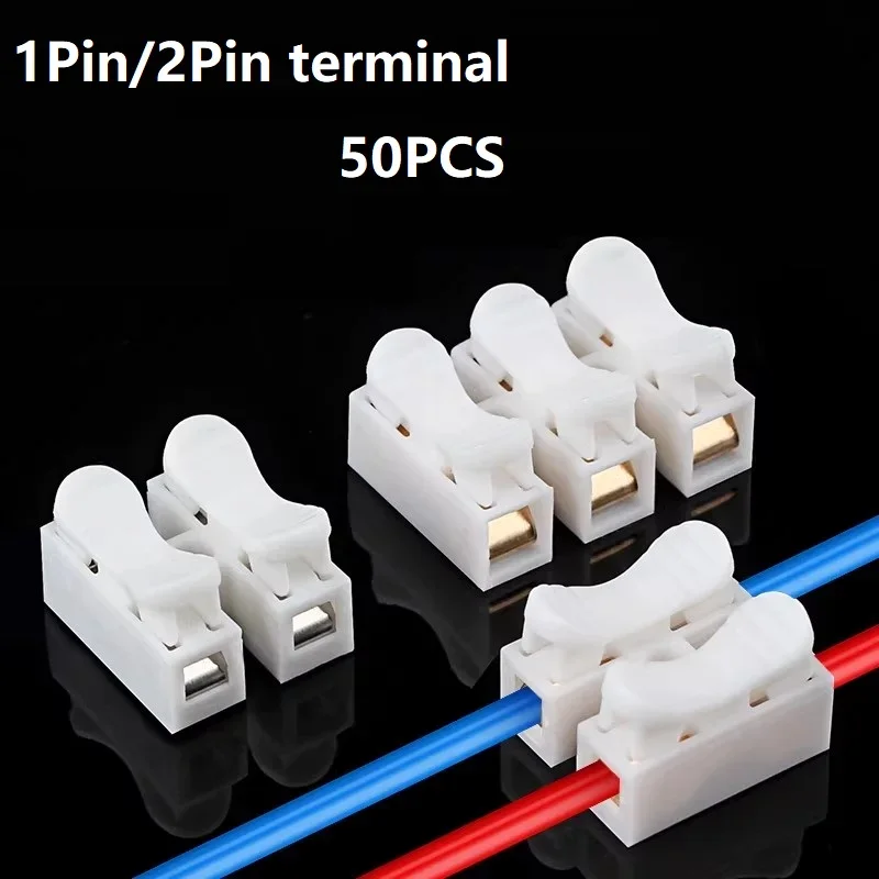 50pcs 푸시 퀵 와이어 케이블 CH2 커넥터 10A - Push Fit Connector 리뷰 및 가격